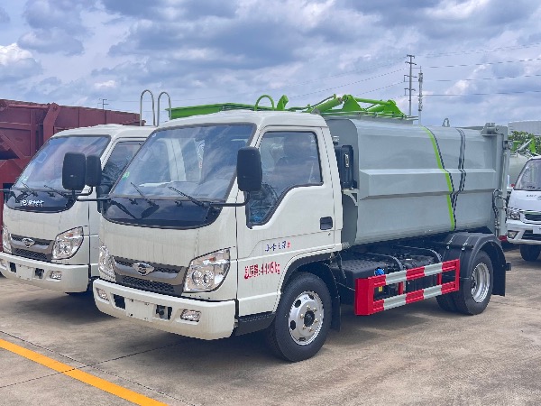 福田時代小卡之星3自裝卸式垃圾車｜餐廚垃圾車｜泔水收集車｜掛桶式垃圾車｜壓縮垃圾車